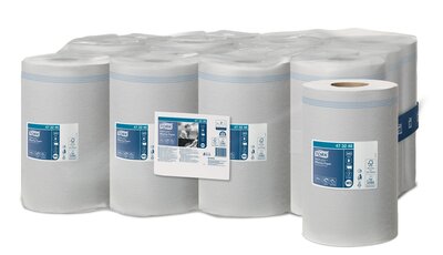 Tork Reflex Wiping Paper Centerfeed Mini, 1-Laags, M3,  12rol/pak