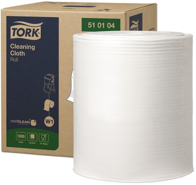 Tork Premium Werkdoek 510 1000 vel wit, W1, 1-Laags, per stuk