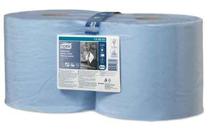 Tork Advanced Wiper Perf. 440 350 vel blauw, 3- Laags, W1/W2 , 2rol/pak 