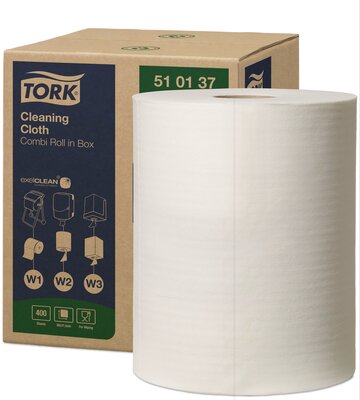 Tork Premium Werkdoek 510 400 vel wit, W1/W2/W3, 1-Laags, per stuk