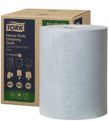 Tork Premium Poetsdoek 530 280 vel blauw, W1/W2/W3, 1-Laags, per stuk