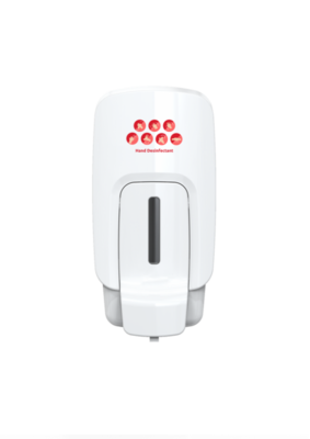 Fooom Handdruk dispenser (1000 ml) met desinfectie logo  