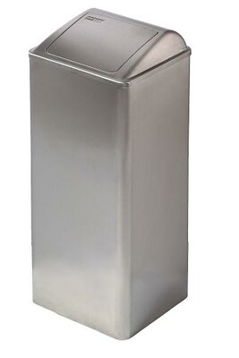 All Care Dutch bins afvalbak RVS 80 liter gesloten 