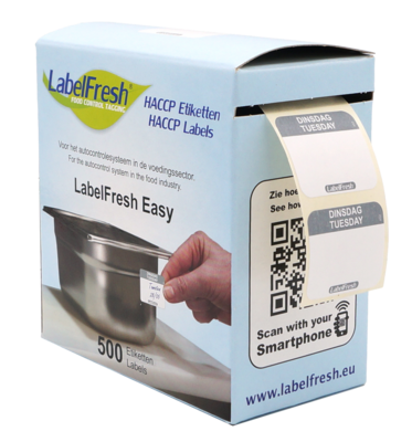 LabelFresh Easy Etiketten Dinsdag 500 labels klein