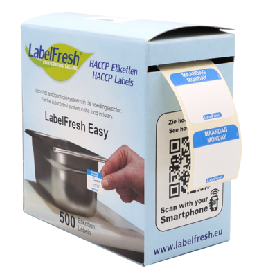 LabelFresh Easy Etiketten Maandag 500 labels klein