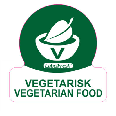 LabelFresh Codelabel Vegetarisch 500 etiketten.