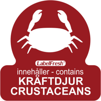 LabelFresh Codelabel Schaaldieren 500 etiketten.