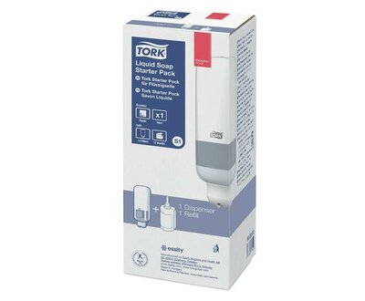Tork Vloeibare Zeep Dispenser Starterpack S1 Wit
