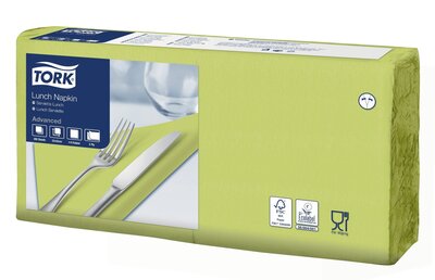 Tork Lunchservet  2-Laags Limoen 1/4 vouw, 10x200st, 2.000st/doos