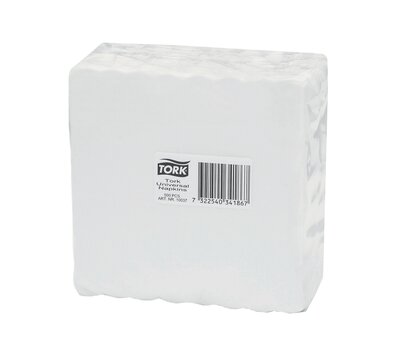 Tork Cocktailservet  1-Laags Wit , 40x500st, 20.000st/doos