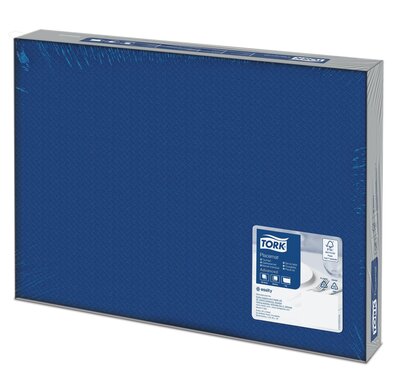 Tork Placemat Donkerblauw 1-Laags Velformaat 42x30, 5x500st, 2.500st/doos