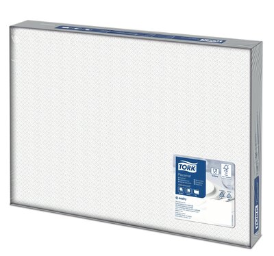 Tork Placemat Wit 1-Laags Velformaat 42x30, 5x500st, 2.500st/doos