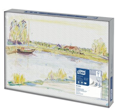 Tork Placemat Aquarelle 1-Laags Velformaat 42x30, 5x500st, 2.500st/doos