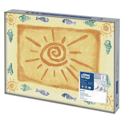 Tork Placemat Sun 1-Laags Velformaat 42x30, 5x500st, 2.500st/doos