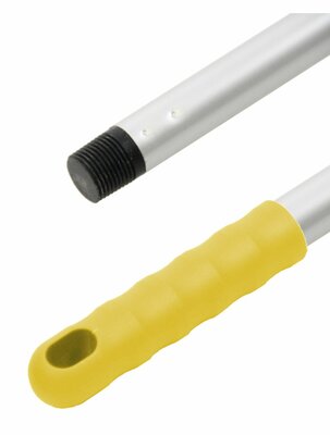Aluminium steel diam. 23,5mm met schroefdraad 145cm Geel