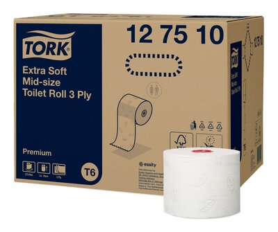 Tork Extra Zacht Mid-size Toiletpapier 3 laags T6 Premium