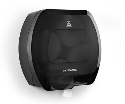 BulkySoft Evsolution 4-Roll Coreless Toitelpapier Dispenser Zwart