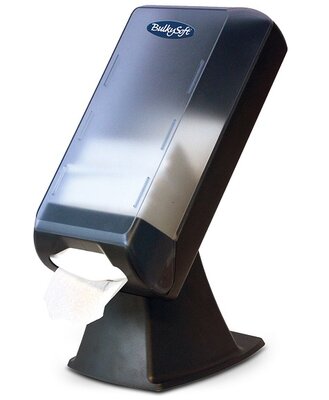 BulkySoft System One Servetdispenser Staand model Zwart/Transparant