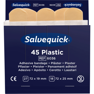 Cederroth Salvequick Plasticpleisters 6x45 stuks