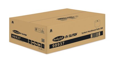 BulkySoft Handdoekrollen geschikt voor de Evsolution line Cellulose 1lgs, 300mt 1x6 rollen