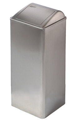 All Care Mediclinics Afvalbak gesloten 80 liter RVS