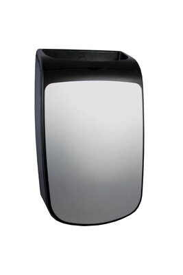 All Care PlastiQline Exclusive  rvs/kunstof afvalbak 25 liter open 