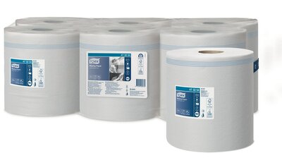 Tork Wiping Centerfeed Poetspapier, M2, 1-Laags, 6rol/pak