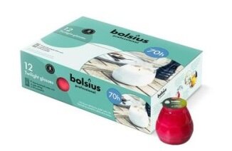 Bolsius Terraskaarsen Twilight Fuchsia  ds. 12 stuks - 70 uur