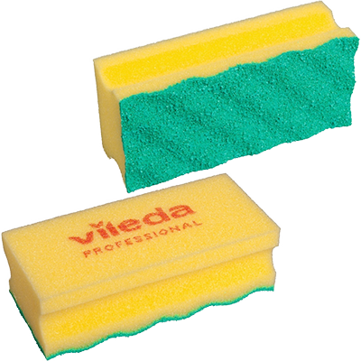 Vileda PurActive schuurspons Geel pak a 10 stuks