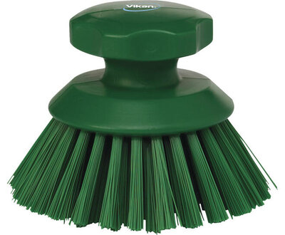 Vikan Harde Ronde Werkborstel 110mm Groen