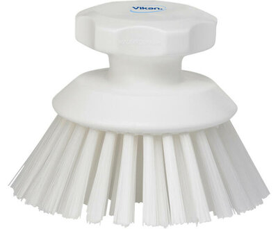 Vikan Harde Ronde Werkborstel 110mm Wit
