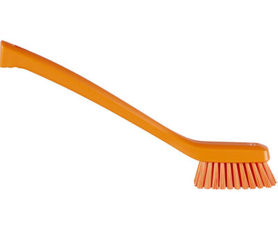Vikan Lange Afwasborstel Met Smalle Borstel 420mm Oranje