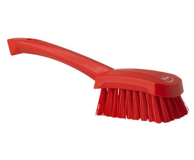 Vikan Harde Afwasborstel Met Korte Steel 270mm Rood