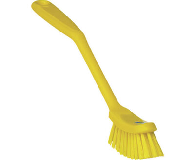 Vikan Medium Vaatborstel Smalle Borstelkop 290mm Geel