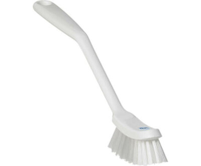 Vikan Medium Vaatborstel Smalle Borstelkop 290mm Wit