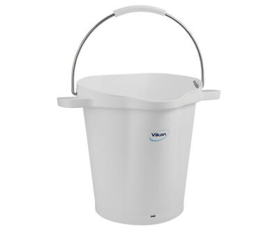 Vikan 20L Emmer Met Schenktuit en Maatverdeling Wit