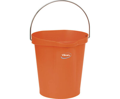 Vikan 12L Emmer Met Schenktuit En Maatverdeling Oranje