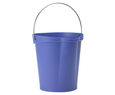 Vikan 12L Emmer Met Schenktuit En Maatverdeling Paars