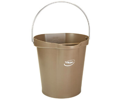 Vikan 12L Emmer Met Schenktuit En Maatverdeling Bruin