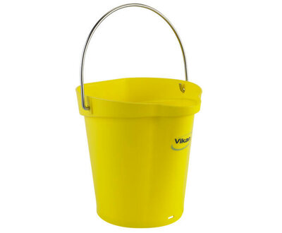 Vikan Emmer 6L Met Schenktuit En Maatverdeling Geel