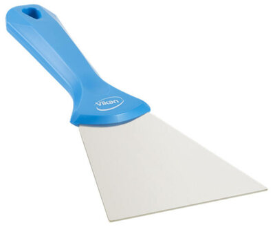 Vikan RVS Handschraper Breed 100mm Blauw
