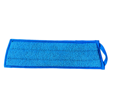 Elive Microvezel velcro vlakmop 40 cm met klitteband - Blauw