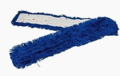 Zwabberhoes Acryl met drukknopen 130 cm - Blauw