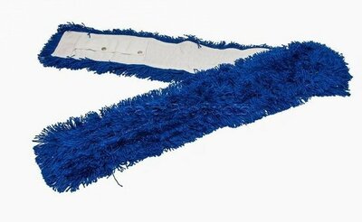 Zwabberhoes Acryl met drukknopen 80 cm - Blauw