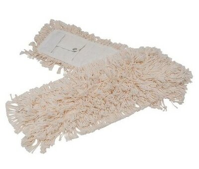 Zwabberhoes Katoen met drukknopen 60cm - Wit