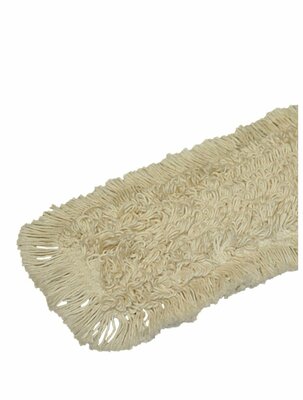 Zwabberhoes Katoen met drukknopen 110cm - Wit