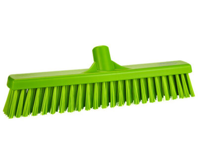 Vikan Hygiene Bezem Combi Zacht/Hard  Limoen 410mm