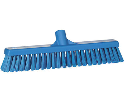 Vikan Hygiene Bezem Combi Zacht/Hard Blauw 410mm
