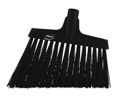 Vikan Harde Hoekbezem Zwart 290mm
