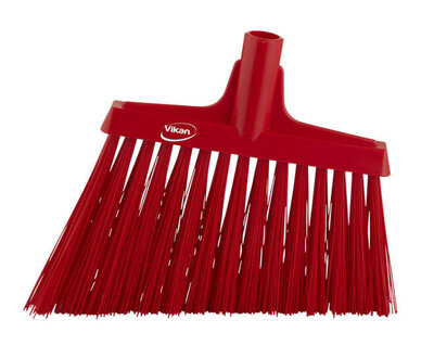 Vikan Harde Hoekbezem Rood 290mm